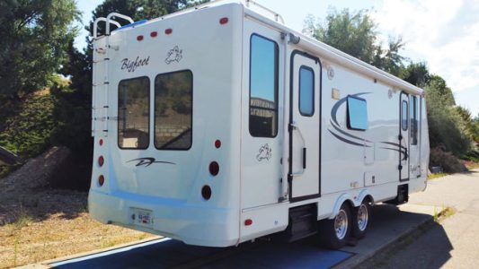 Travel trailer plug and mould.