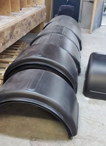 Thermoformed wheel fenders